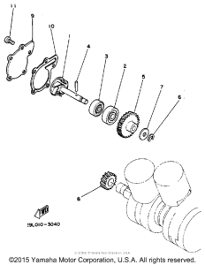 RZ350L Водяной насос