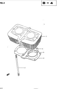 GSX400 Цилиндр