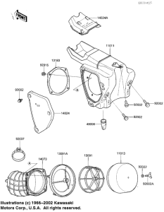 KX125 Воздухоочиститель
