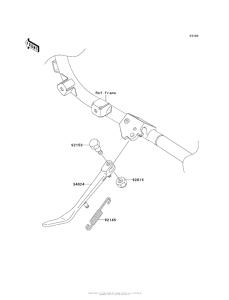 VN1700 Подножка