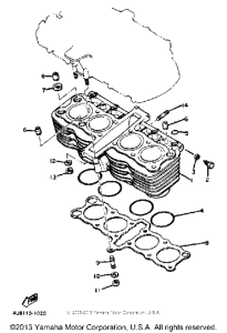 XJ550H Цилиндры