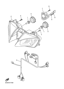 YZF-R6R Headlight assy