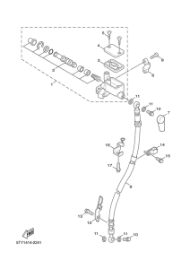 XC125 Главный тормозной цилиндр