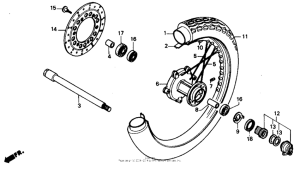 CMX250C Переднее колесо