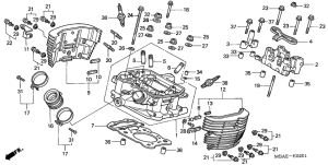 VT750C Головка цилиндров