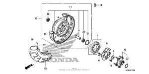 VT750C2 Переднее колесо
