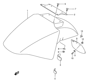 GSX750 Переднее крыло