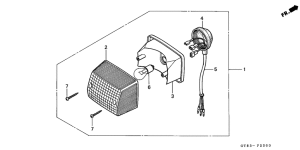 PK50 Taillight unit ass`y