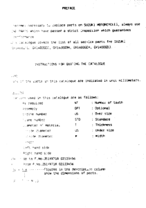 GV1400 Catalog preface