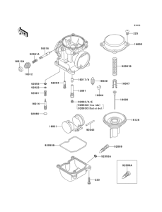 ZR550 Карбюратор в разборе