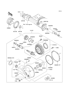 VN1500 Drive shaft / final gear(1 / 2)