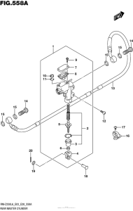 RM-Z250 Задний торм цилиндр