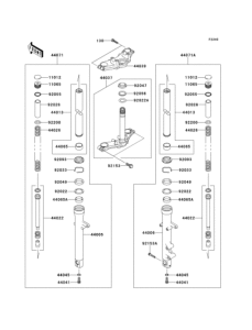 BJ250 Передняя вилка
