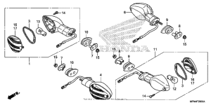 CB1000R Задний фонарь
