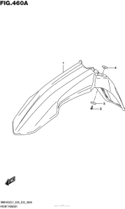 RMX450 Переднее крыло