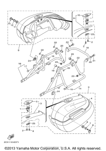 XV1900CT Боковые кофры