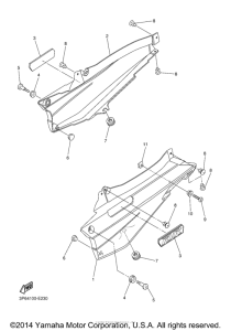 FJR1300A Боковые обтекатели