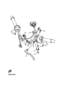 XJ900S Interruptor  manillar&palanc