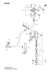 SV650 Задний тормозной цилиндр