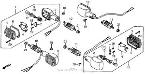 CX650 Задний фонарь