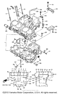 FJ1200DC Картер двигателя