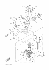 YP400RA Впускная система
