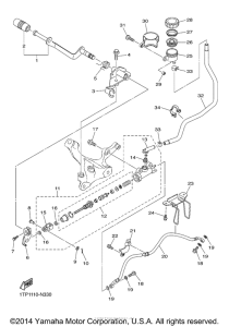 XVS950C Задний торм цилиндр
