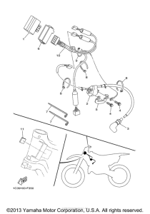 YZ125B1 Электрика
