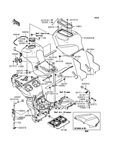 ZX1200 Топливный бак