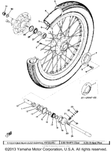 TX750 Переднее колесо