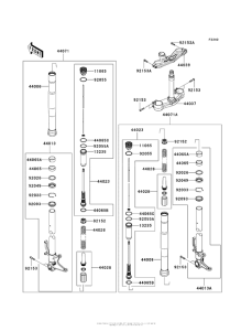 ZX600 Передняя вилка