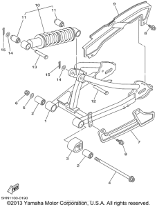 TTR90P Задний рычаг подвески