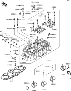 ZX600 Головка цилиндров