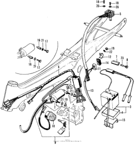 CL70 Wire harness + battery