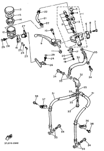 FZR400RR Главный тормозной цилиндр