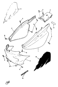 CW50RS Боковые обтекатели