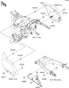 VN1700 Боковые обтекатели