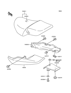 ZR250 Сиденье