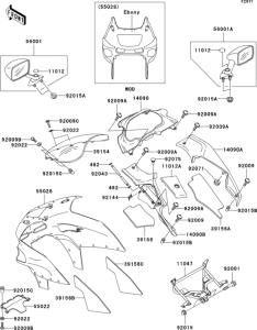 ZX600 Обтекатели