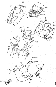 YQ50 Ветровое стекло