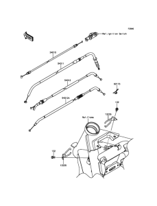 ER650 Тросы управления