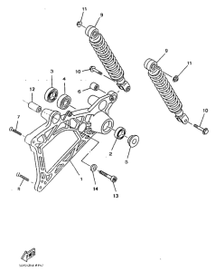 YP125 Rear arm. suspension