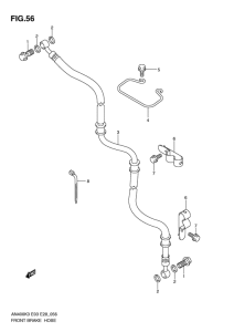 AN400 Передние тормозные трубки