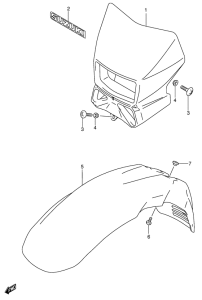 DR650 Фара головного света