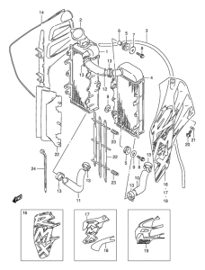 RMX250 Радиатор