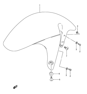 GSX-R1100 Переднее крыло