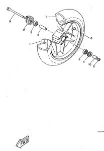 CW50RS Переднее колесо