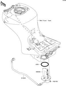 ZX1400 Топливный насос