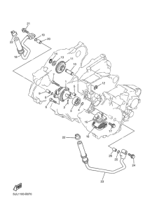 YZ250F Масляный насос