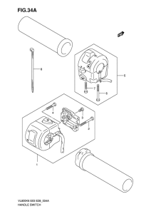 VL800 Рулевой переключатель